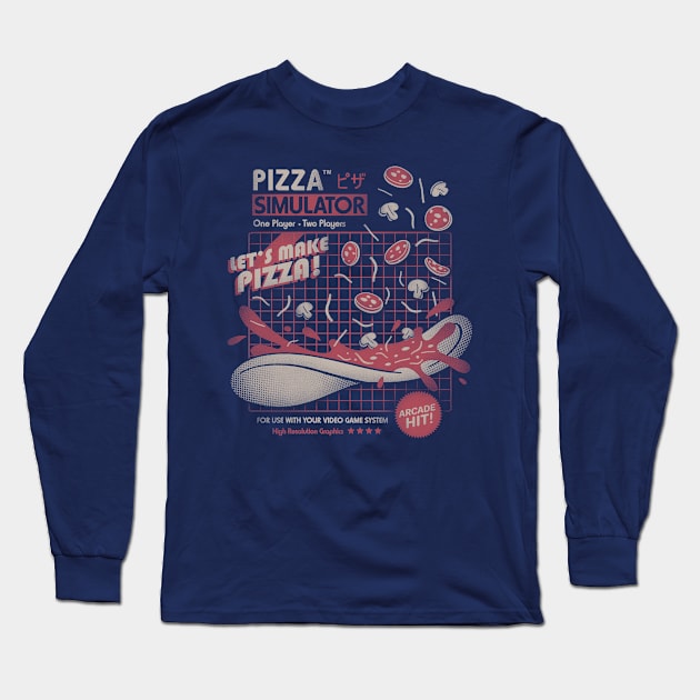 Arcade Pizza Long Sleeve T-Shirt by Getsousa